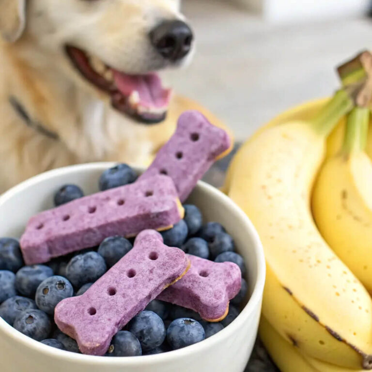 Blueberry Banana Dog Treats for a Tasty Treat