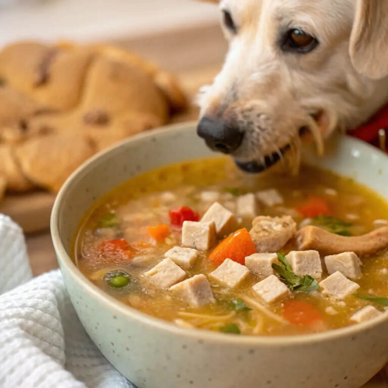 Homemade Chicken Soup for Dogs for a Comforting Meal