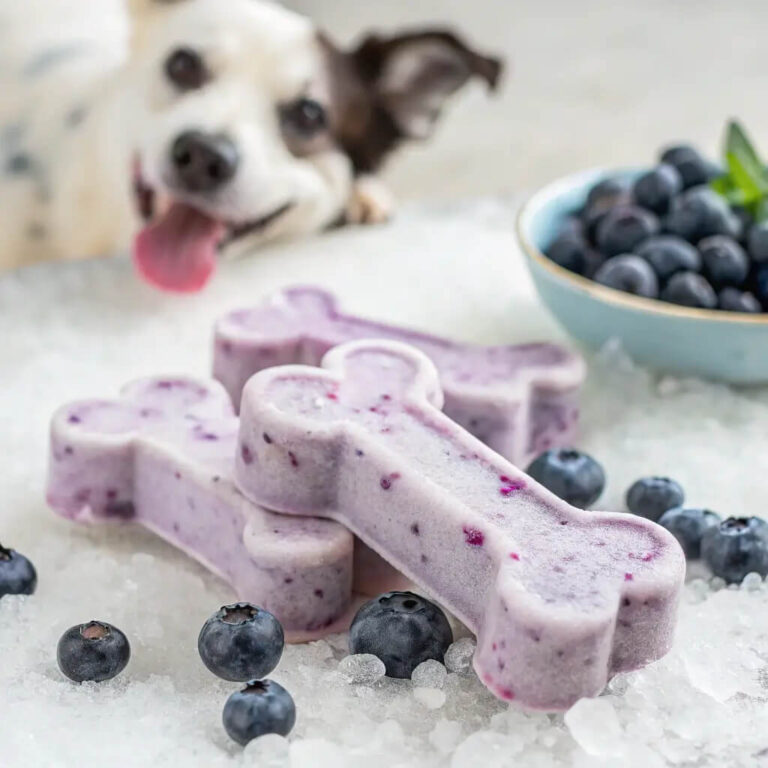 Frozen Blueberry Yogurt Dog Treats Recipe