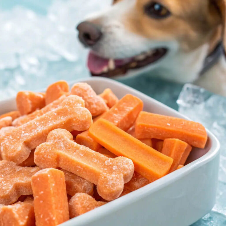 Frozen Carrot Dog Treats for a Refreshing Snack