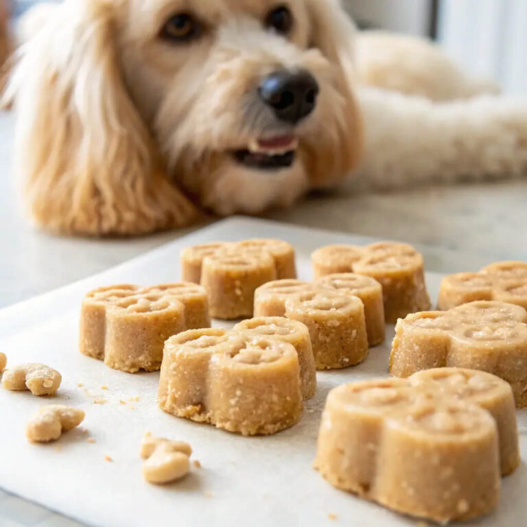 Homemade Frozen Peanut Butter Banana Dog Treats