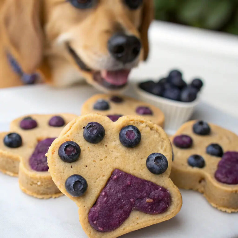 Peanut Butter Blueberry Dog Treats Dogs Will Love