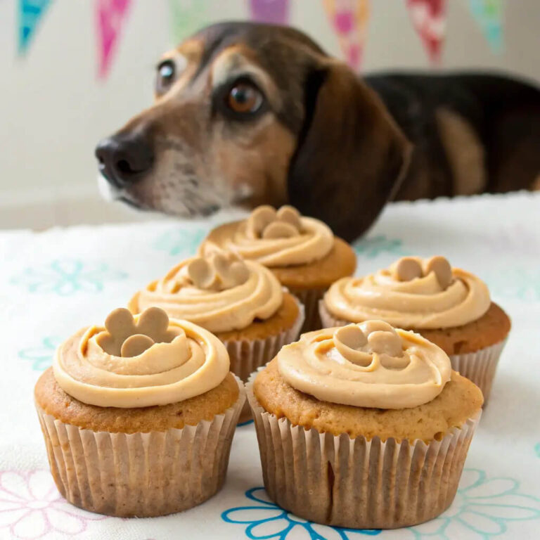 Homemade Peanut Butter Dog Cupcakes for a Sweet Surprise