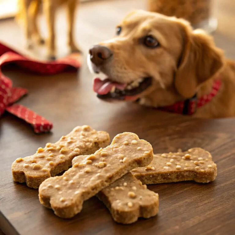 Peanut Butter Oat Dog Treats for a Tasty Bite