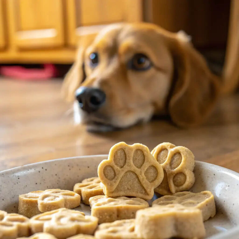 No Bake Peanut Butter and Banana Dog Treats